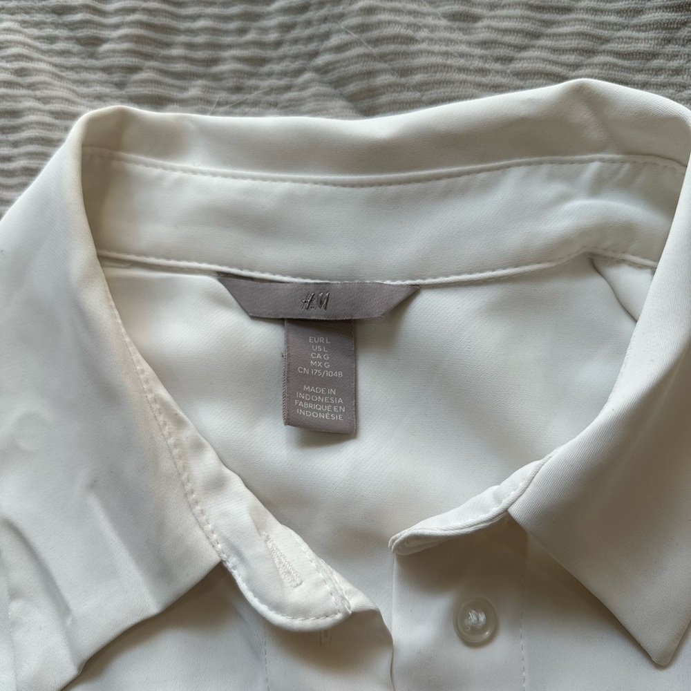H&M Women’s  Cream Dress Shirt